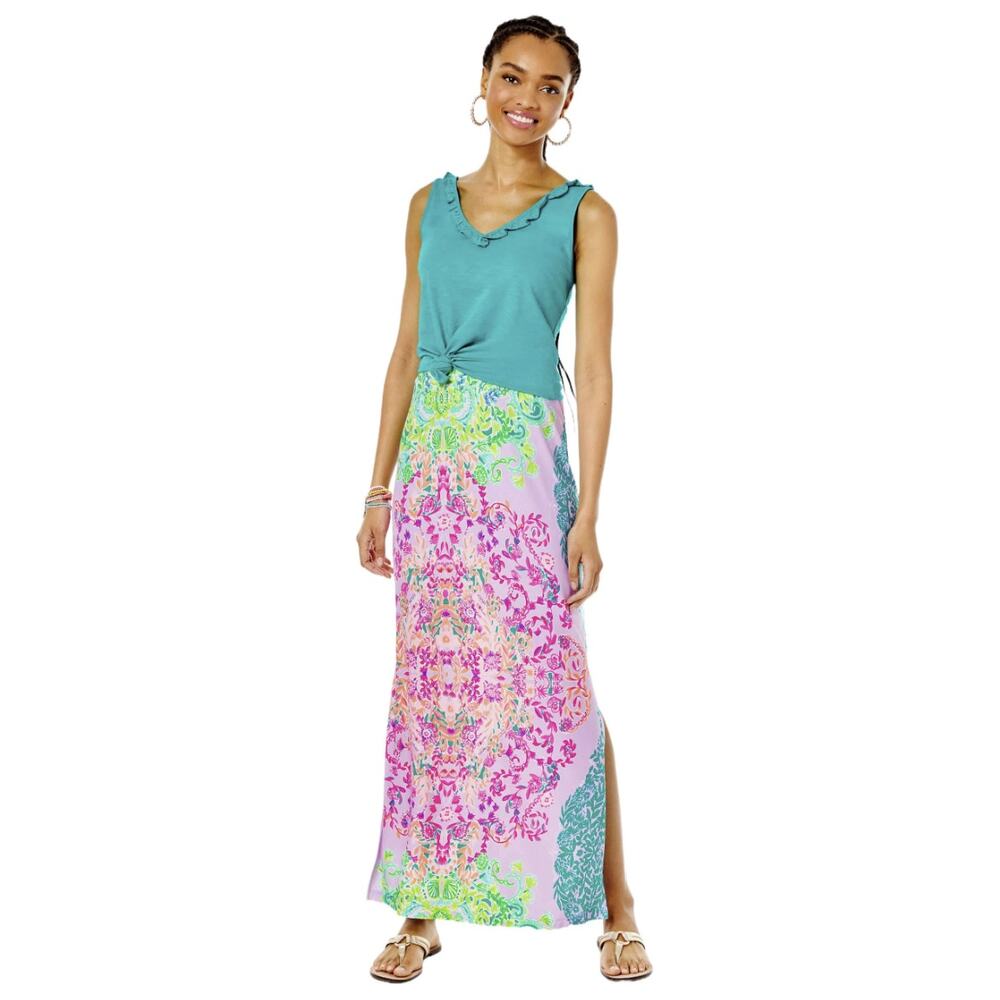 Lilly Pulitzer Inez Maxi Skirt Multi Sunshine Vibes